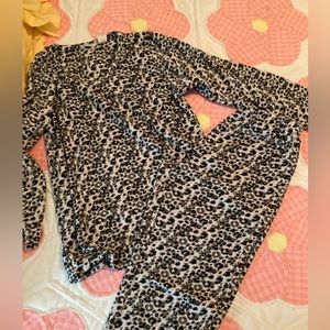 Women’s Mayfair leopard print pajama set size S